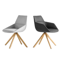 Chaise longue de loisirs moderne tissu de velours jambe en bois massif caractéristique modulaire populaire pour la maison bureau salon hôtel