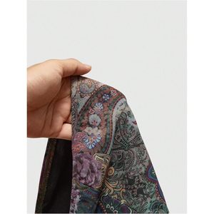 FOXA Women's Boho Fringe Tube <b>Top</b> Paisley Print Retro Bandeau <b>Crop</b> <b>Top</b> Concert Outfit Woven <b>Tassel</b> Decoration - Product Image 5