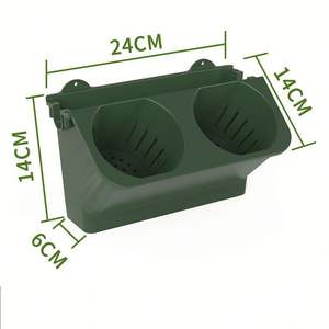 Jardinera vertical apilable de plástico para pared exterior de diseño simple, para uso doméstico y en restaurantes, para uso doméstico y comercial. - Product Image 4