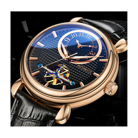 Montres automatiques mécaniques en acier de style professionnel, avec conception d'usine et personnalisation similaire au mouvement Flywheel GMT, pour marque privée