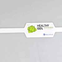 Vente en gros usine : Étiquettes en rouleau en plastique pour sacs filets à fruits, avec logo personnalisé, en forme d'haltère et de nœud papillon, pour étiquetage de gingembre, destinées aux machines d'emballage de fruits