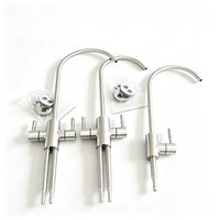 Robinet de filtration d'eau en acier inoxydable SUS304 de qualité supérieure, purificateur d'eau potable RO avec noyau en cuivre antibactérien
