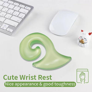 لوحة ماوس سكين طائرة صغيرة من السيليكون الشفاف ثلاثي الأبعاد مع مسند للمعصم لوحة ماوس للطباعة الحرارية للمكتب - Product Image 2