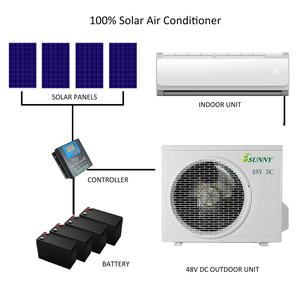 12000BTU DC Inverter chia điều hòa không khí off-lưới năng lượng mặt trời Powered cho nhà sử dụng tích hợp với <span class=keywords><strong>24V</strong></span> 48V DC Hệ thống biến tần - Product Image 5