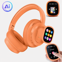 Casque de traduction IA avec écran tactile LCD, interprétation simultanée en 115 langues, sans fil, circum-auriculaire