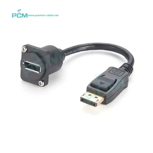 D-type DisplayPort Video XLR Panel Mount Extension Cable