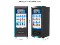 Distributeur automatique personnalisable pour en-cas et boissons avec écran tactile et affichage LED