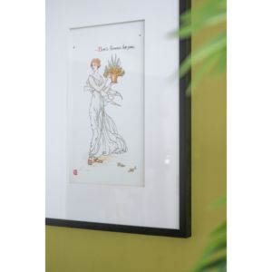 DB S/2 Framed Wall Arts 20x28 "Piezas Decorativas Modernas - Product Image 3