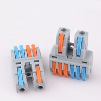 Connexion rapide MINI fil électrique 2 en 6 bornes de sortie connecteurs nouveau Style câble séparateur de fil avec borne à vis