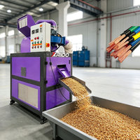 Machine de recyclage automatique de fil de cuivre usagé à bas prix, capacité 150 kg/h, granulateur de fil de cuivre de rebut