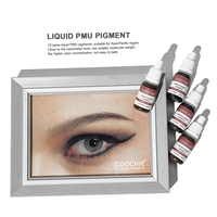 Encre de tatouage pour sourcils, lèvres et yeux Goochie, 18 couleurs, pigments de maquillage permanent