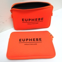 Housse pour ordinateur portable en néoprène couleur avec logo personnalisé 14 15 17 pouces pour tous les types de tapis Mac Book style fermeture éclair souple pour ordinateur portable