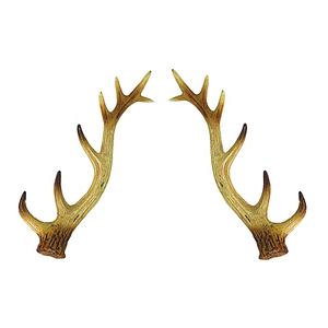 على الطراز الريفي الراتنج ريفي صياد الغزلان قرون الكأس الحائط التماثيل الديكور المنزل فندق يأتي مربع التعبئة والتغليف التعميد - Product Image 6