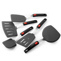 Ustensiles de cuisine très vendus, spatule en silicone, ensemble d'ustensiles de cuisine en silicone, ensemble de spatules larges en silicone