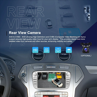 Radio Mobil Layar Sentuh 7 Inci untuk Ford Focus Mondeo Plug and Play Carplay Bluetooth Navigasi Kamera Mundur Pemutar Terintegrasi
