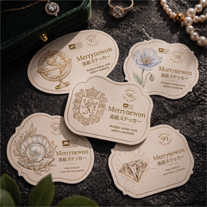 Etiquetas Adhesivas Impresas con Logotipo, Hoja de Etiquetas Kiss Cut, Etiqueta Impermeable, Etiquetas de Vinilo Personalizadas con Corte a Troquel para Embalaje de Lujo - Product Image 1