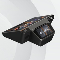 Lecteur de codes-barres de bureau D3 MINI avec double écran tactile, imprimante de reçus intégrée 58 mm 80 mm, système de point de vente pour restaurant