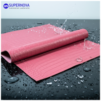 Cuir PU gaufré crocodile gravable au laser, similicuir souple et durable pour portefeuille, couverture de livre, bricolage, taille et couleur personnalisées