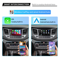 Autoradio KD-1083 pour Hyundai IX35 Tucson 2015 sans fil Carplay 7 pouces IPS écran Android voiture DVD lecteur multimédia