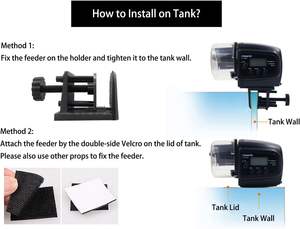 Zoobam 자동 생선 식품 디스펜서 타이머 방습 전기 어항 주말 휴가를위한 수족관 거북이 물고기 피더 - Product Image 4
