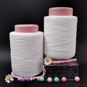 เส้นด้ายไนลอนยืดหยุ่นย้อมสีเคลือบยาง สำหรับถักและทอ มีสินค้าในสต็อก เส้นด้ายยางยืดสำหรับหมวก - Product Image 3