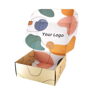 Nhãn Dán Vàng Teal Dễ Thương Màu Be Gấp Màu Xanh Phong Bì Sang Trọng Mỹ Phẩm Tuck Top 6X4X4 Hộp Bưu Phẩm Giấy Cho Tác Phẩm Nghệ Thuật Vận Chuyển - Product Image 2