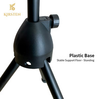 Support de microphone professionnel OEM pliable en alliage et plastique, hauteur réglable 75-140 cm, avec sac de rangement pour microphones de 26-46 mm