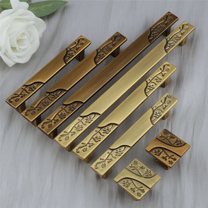 New Chinese Antique plum Blossom Branch Handle Carved Modern Wardrobe <b>Cabinet</b> Drawer Handle Zinc Alloy Durable Solid Handle - Product Image 3