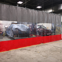 Rouleau de bâche latérale en PVC transparent, film vinyle transparent, matériau imperméable pour couverture de tente, usage industriel et protection extérieure