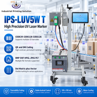 Machine de marquage laser UV IPS-LUV5W T, imprimante laser UV 5W, équipement de codage industriel, 355nm, contrôleur Linux P9, ligne de production