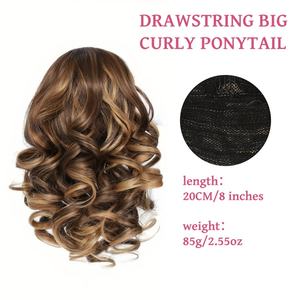 Cola <span class=keywords><strong>de</strong></span> caballo <span class=keywords><strong>de</strong></span> pelo falso <span class=keywords><strong>para</strong></span> <span class=keywords><strong>mujer</strong></span>, pelo <span class=keywords><strong>corto</strong></span> y rizado, extensiones <span class=keywords><strong>de</strong></span> <span class=keywords><strong>cabello</strong></span> sintético realista, cola <span class=keywords><strong>de</strong></span> caballo - Product Image 5