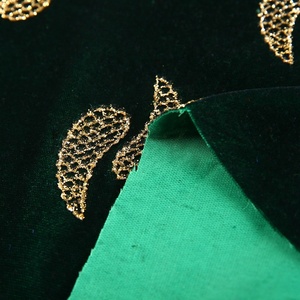 Vert feuille velours <span class=keywords><strong>abaya</strong></span> tissu prix par mètre pour le bangladesh - Product Image 6