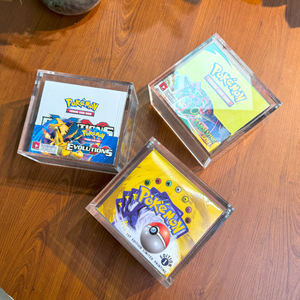 TCG UV Protection Acrylique Pokemon Acrylique Booster Box 1999 Base Set Unlimited <span class=keywords><strong>VIDE</strong></span> Booster Box Anglais Acrylique Vitrine - Product Image 6