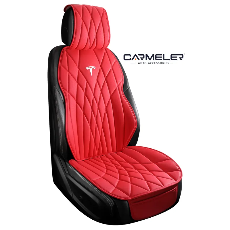Conjunto completo de capas de assento de carro universais para Tesla, capas de assento luxuosas em mais cores