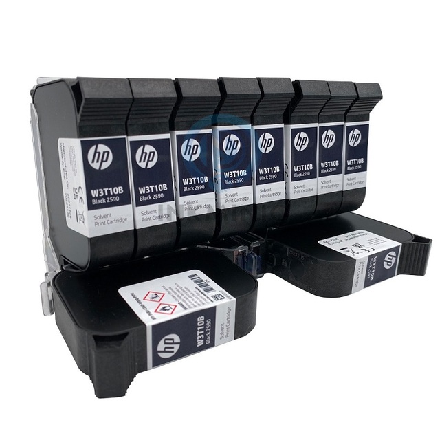 Premium Quality Original Solvent Based Original HP2580 2590 W3T10B B3F58A 2520 2510 Black Ink Cartridges air Dry Fast Delivery