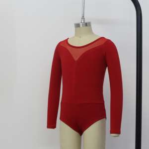 Pakaian dansa latihan balet <span class=keywords><strong>leotard</strong></span> pakaian balet senam profesional pakaian tari anak perempuan dasar katun balet ketat - Product Image 1
