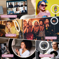Yeni 10 inç Aros de luz para selfies için dim uzaktan anillo de luz led makyaj tik tok facebook fotoğraf