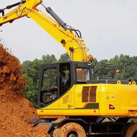 Колесный экскаватор Top Brand W915EG4 MAX 14.3T с объемом ковша 0.6 куб.м и двигателем 108 кВт для строительных работ