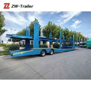 ZW Group 2 Essieu 8 Voiture Hauler Remorque Véhicule Porte-Voiture Fabriqué en Chine Camion Remorques pour le Transport de Voiture à Dubaï - Product Image 5