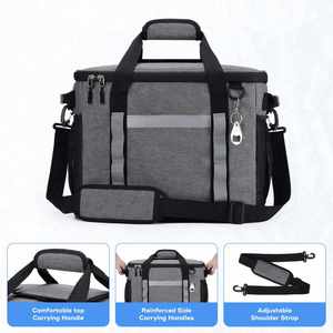 Custom logo 24H Ice Retention Coole Leakproof Collapsible Insulated Foldable Cooler Bag - Product Image 2