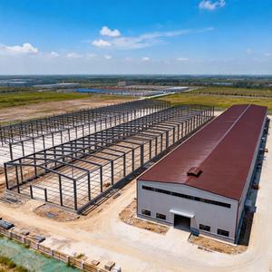 บริการก่อสร้างโกดังโครงสร้างเหล็กออกแบบมืออาชีพสำหรับโรงเก็บเครื่องบินส่วนตัว อาคารเก็บของแบบกำหนดเองได้ รองรับน้ำหนักหิมะตามมาตรฐาน - Product Image 3