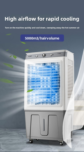 Enfriador de Aire Industrial Evaporativo <span class=keywords><strong>Portátil</strong></span> con Bomba de Agua Eléctrica, Control Remoto y 3 Velocidades para Garaje, RV y Uso en Exteriores - Product Image 4