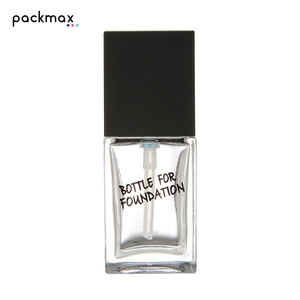 New 30ml square cosmetic bottle for foundation, primer, BB cream, serum, and lotion, with regular pump dispenser - Product Image 2