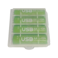 Pengecer panas Li-ion paket baterai AA AAA tipe-c Port baterai isi ulang 2405mWh 1.5V baterai Lithium Aa Aaa USB Li Ion sel