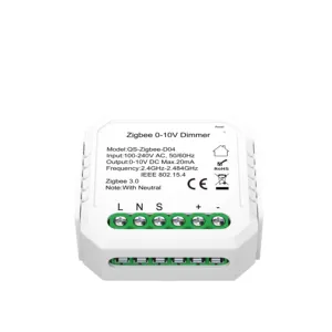 OEM ODM ضمان 3 سنوات Zigbee mesh 0-10V وحدة تحكم خافتة ضوء zigbee 1-10V