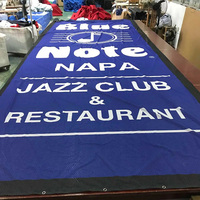 Dijital Baskı Rüzgar Geçirmez Eko-Solvent Mürekkepli Taşınabilir Açık Hava Reklam File Afişi PVC Polyester Rulo UV Baskı
