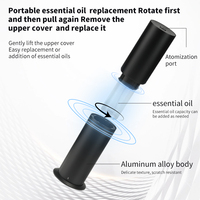 Diffuseur d'aromathérapie de collection d'hôtels Machine cylindrique de parfum en alliage d'aluminium télécommandée par application de petite surface