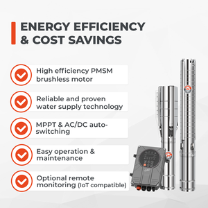 LEO 2HP 10.5m ³/h 83m 200v 1500w Four Smart Control Function AC/DC <span class=keywords><strong>Pompe</strong></span> solaire pour l'eau pour l'irrigation et l'agriculture - Product Image 4