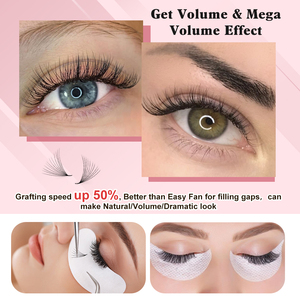 ขนตาปลอมแบบแท่งสั้นสำหรับต่อขนตาปลอมปลายแหลมปลายแหลมมี<span class=keywords><strong>พัดลม</strong></span>เพิ่มวอลลุ่ม - Product Image 5