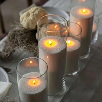 Bougie flottante en cire de sable aromatique colorée en vrac pour décoration de mariage, bougie en poudre de cire perlée
